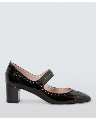 SJP by Sarah Jessica Parker Tartt Patent Leather Mary Jane Shoes - Black