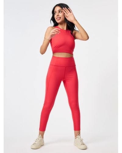 GIRLFRIEND COLLECTIVE Compressive High Rise 7/8 Leggings - Red