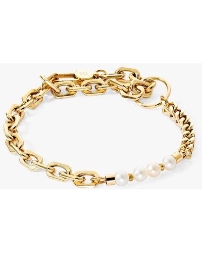 COEUR DE LION Freshwater Pearl Chain Bracelet - Metallic