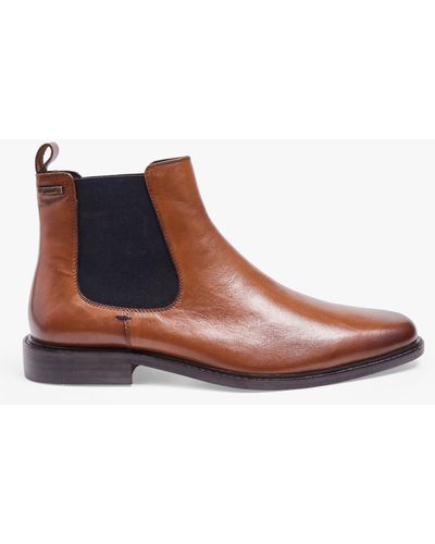 Pod Birch Leather Chelsea Boots - Brown