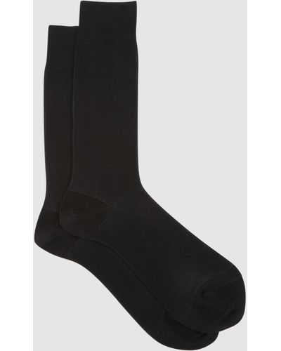 Reiss Cory Two Tone Formal Socks - Black