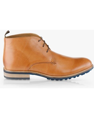 Silver Street London Ludgate Leather Chukka Boots - Natural