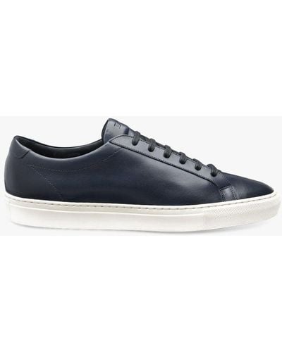 Loake Sprint Leather Trainers - Blue