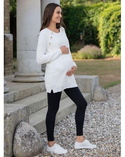 Seraphine Amalia Ribbed Maternity & Nursing Jumper - Grey