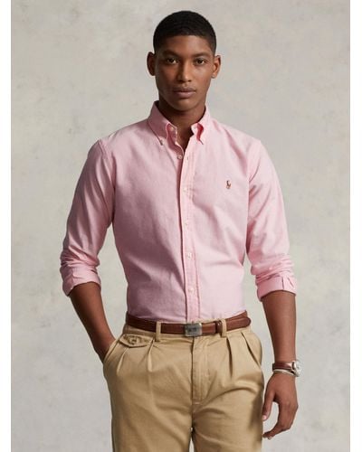 Ralph Lauren Polo Custom Fit Oxford Shirt - Pink