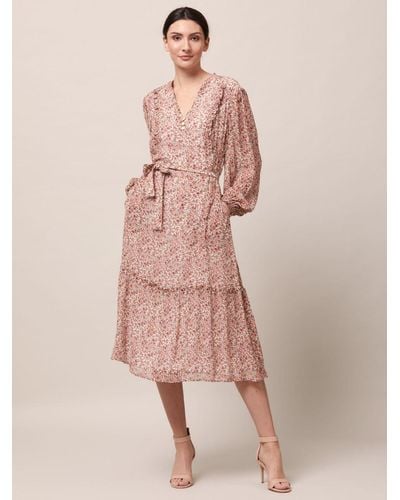 Helen Mcalinden Vintage Floral Soft Belted Midi Dress - Pink