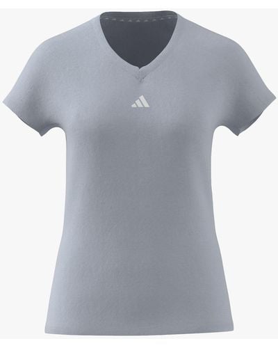 adidas Aeroready Train Essentials V-neck T-shirt - Grey