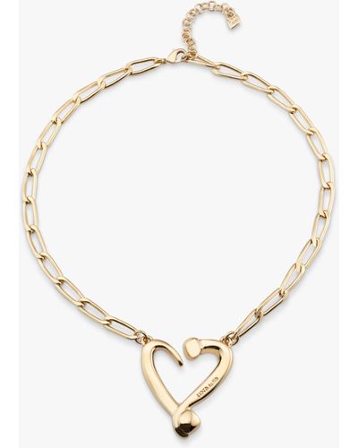 Uno De 50 Nails And Hearts Link Collar Necklace - Metallic