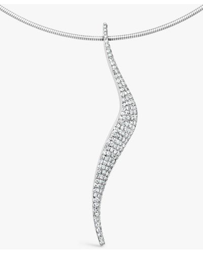 Milton & Humble Jewellery Second Hand Paul Spurgeon Platinum Diamond Pendant Necklace - White