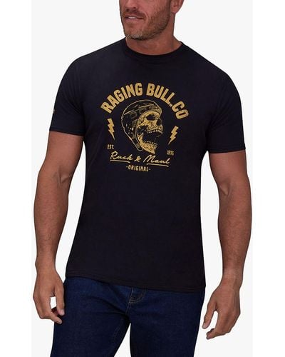 Raging Bull Ruck & Maul Graphic T-shirt - Blue