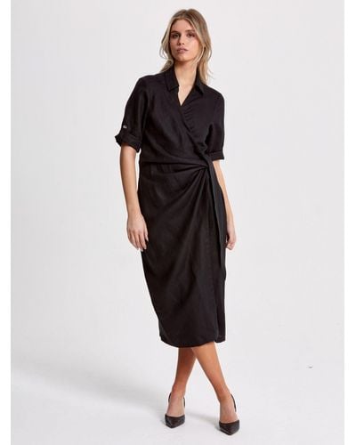 Helen Mcalinden Leonne Wrap Midi Dress - Black