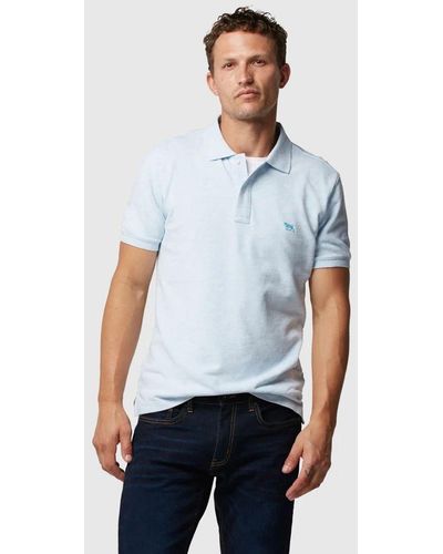 Rodd & Gunn Gunn Cotton Slim Fit Short Sleeve Polo Shirt - Blue
