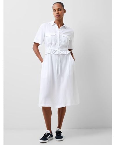 French Connection Arielle Shirt Dress - White