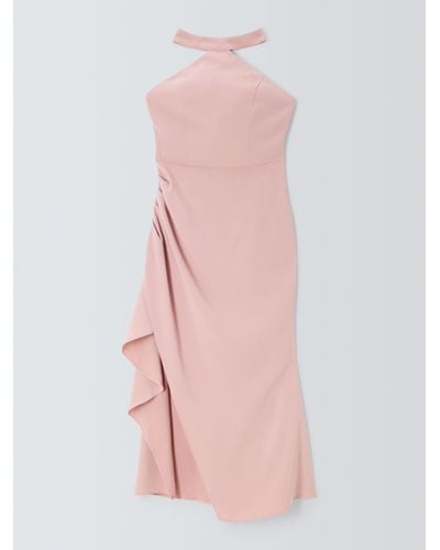 Elliatt Sintra Halterneck Midi Dress - Pink