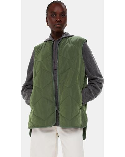 Whistles Ida Quilted Gilet - Green