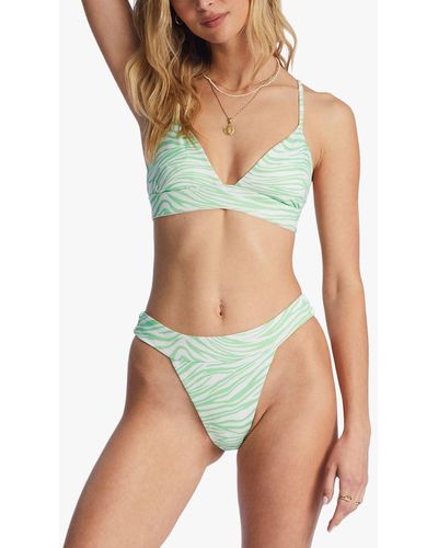 Billabong Reversible Triangle Bikini Top - Green