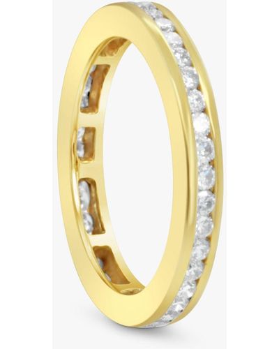 Milton & Humble Jewellery Second Hand Boodle & Dunthorne 18ct Yellow Gold & Diamond Eternity Ring - Metallic