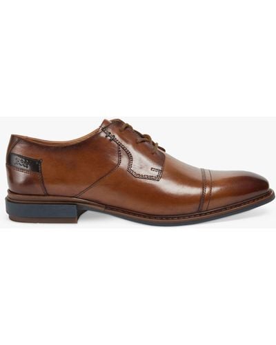 Pod Savage Smart Lace Up Leather Shoes - Brown