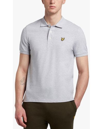 Lyle & Scott Short Sleeve Polo Shirt - Grey
