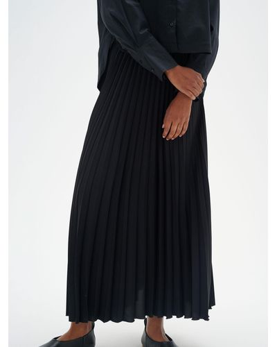 Inwear Nhil Midi Skirt With Elastic Waist - Black
