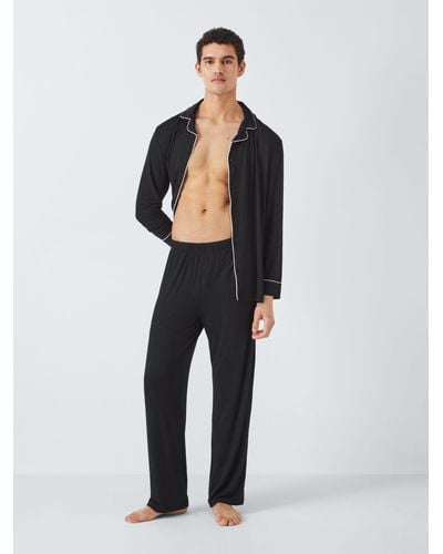 John Lewis Modal Pyjama Set - Black