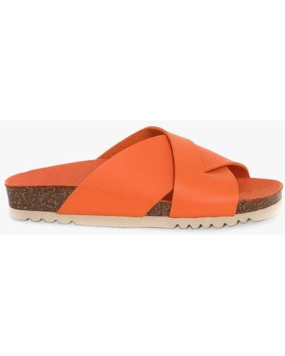 Scholl Vivian Footbed Sandals - Orange