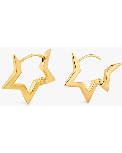 Dinny Hall Star Click Hoop Earrings - Metallic