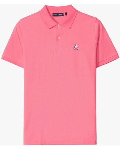 Psycho Bunny Classic Pique Polo Shirt - Pink