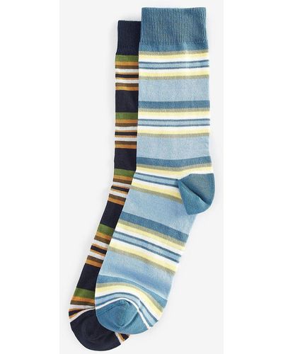 Barbour Summer Stripe Socks - Blue