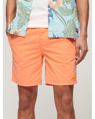 Superdry Drawstring Walk Shorts - Orange