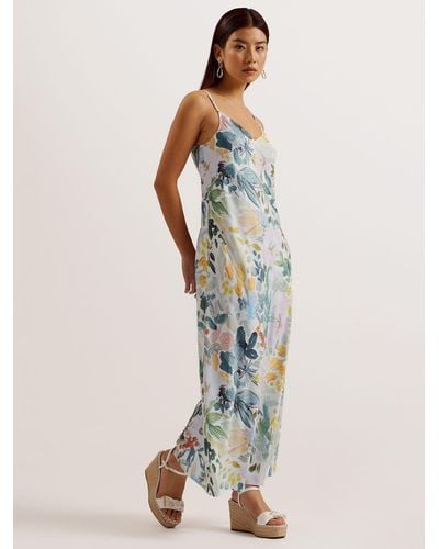 Ted Baker Adamela Abstract Print Sleeveless Maxi Dress - Multicolour