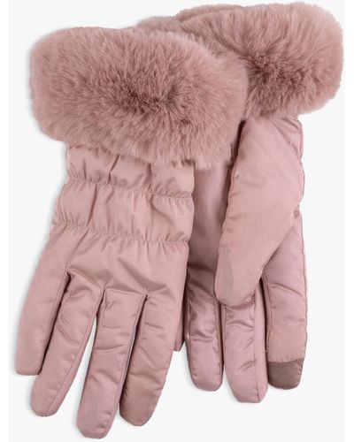 Totes Ladies Water Repellent Padded Gloves - Pink