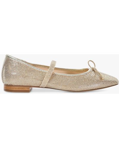 Dune Holly Embellished Mary Jane Shoes - Natural