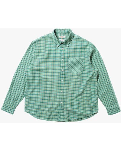 Nudie Jeans Flip Check Shirt - Green