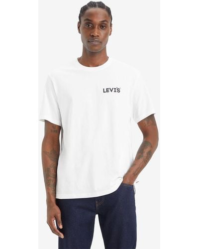 Levi's Relaxed Fit Short Sleeve Graphic T-shirt - White