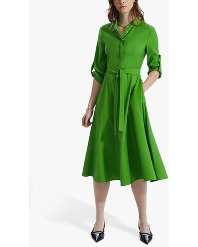 James Lakeland Roll Sleeve Midi Dress - Green