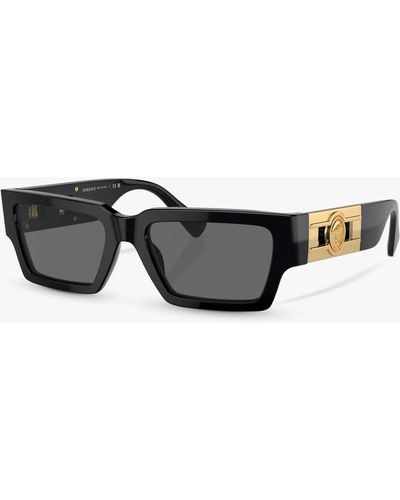 Versace Ve4459 Rectangular Sunglasses - Grey