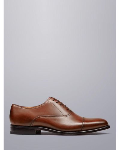 Charles Tyrwhitt Leather Oxford Shoes - Brown