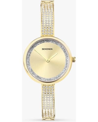 Sekonda Aurora Crystal Bracelet Strap Watch - Metallic