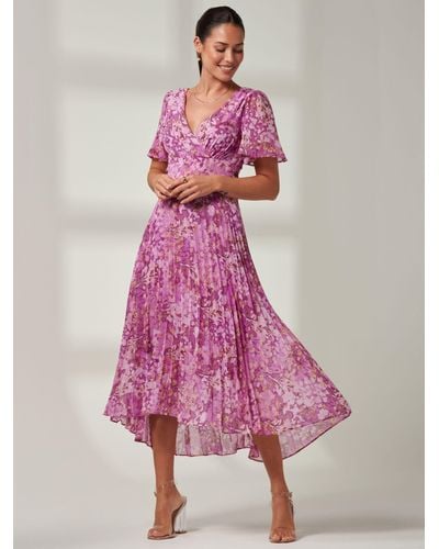 Jolie Moi Vanya Chiffon Maxi Dress - Pink