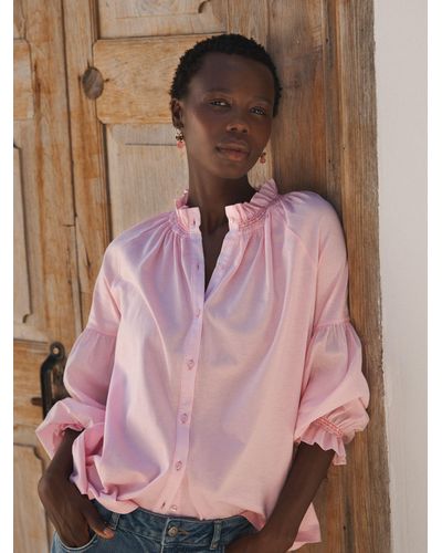 Nrby Esther Cotton Oversized Shirt - Pink