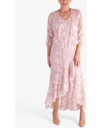 Chesca Devoree Dress & Jacket Set - Pink