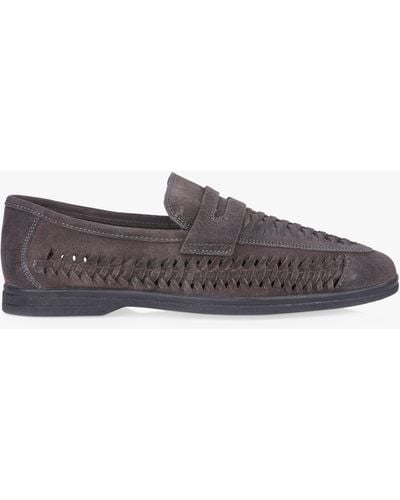 Silver Street London Perth Suede Loafers - Grey