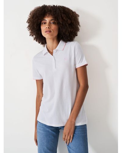 Crew Classic Short Sleeve Polo T-shirt - White