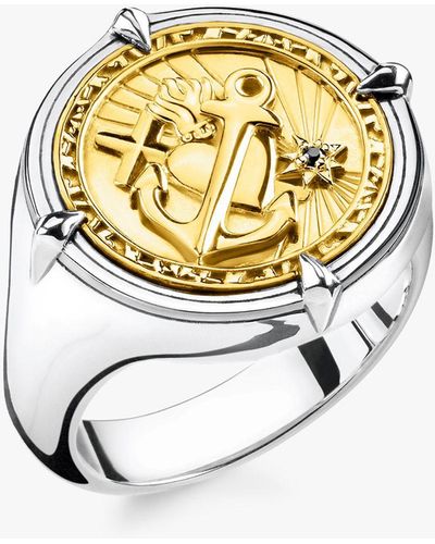 Thomas Sabo Lucky Charm Signet Ring - Metallic