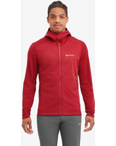 MONTANÉ Protium Lightweight Breathable Zipped Hoodie - Red