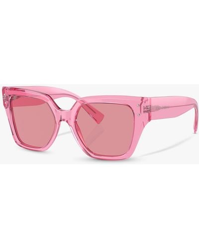 Dolce & Gabbana Dg4471 Rectangular Sunglasses - Pink