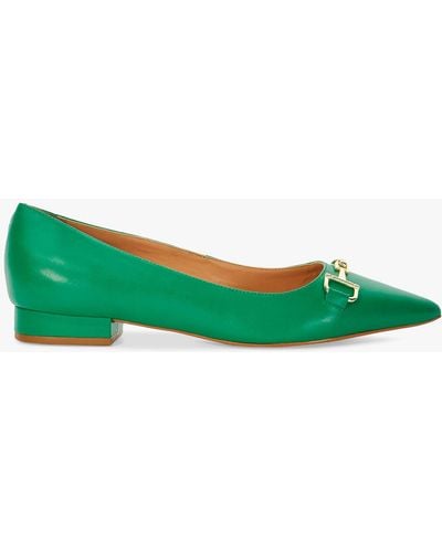 Dune Haydenne Pointed Toe Flats - Green