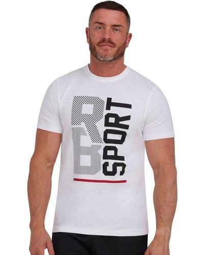 Raging Bull Rb Sport Halftone T-shirt - White