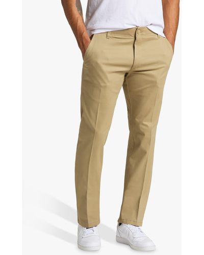 Lee Jeans Cotton Blend Chinos - Natural